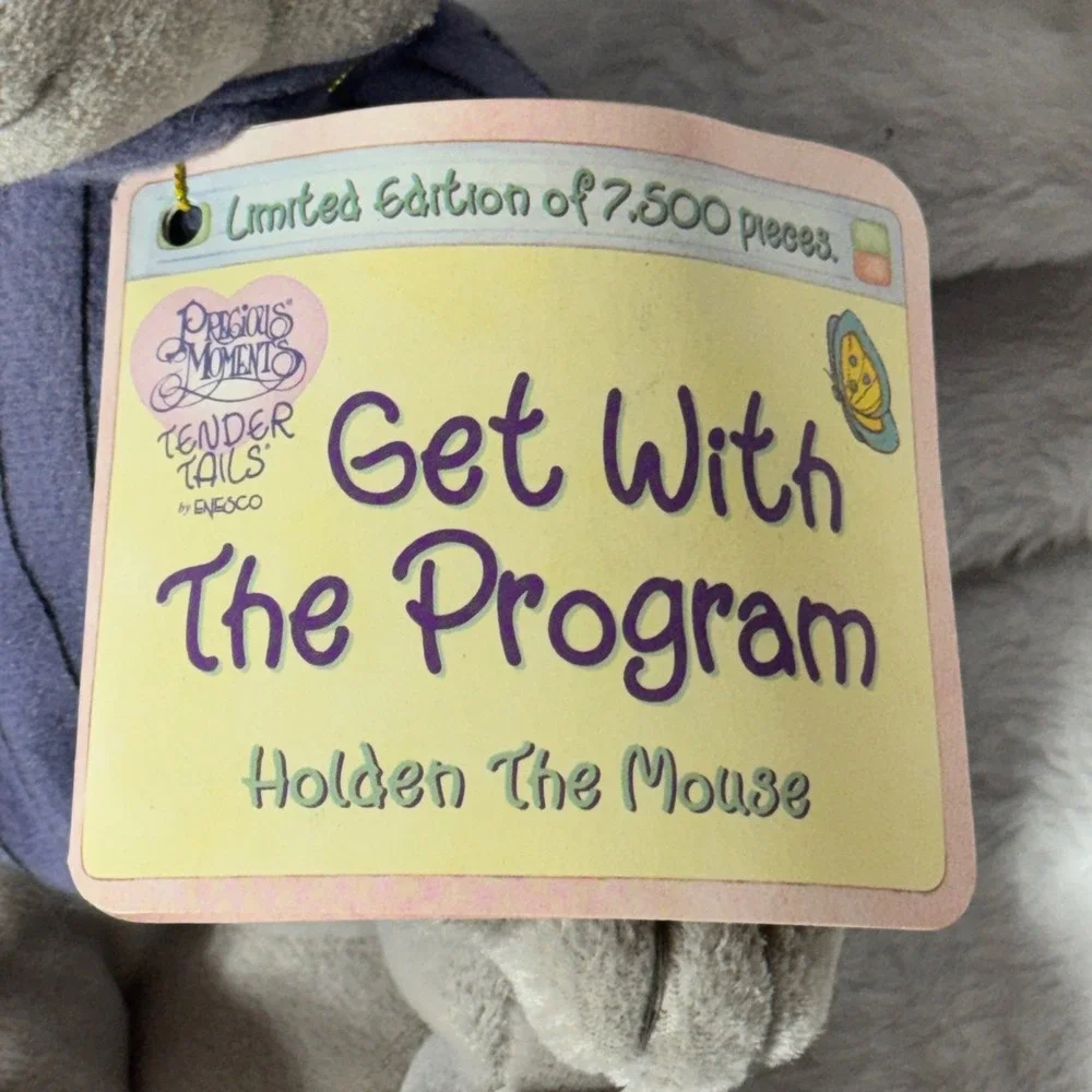 Precious Moments Tender Tails Holden The‎ Mouse Plush Toy
